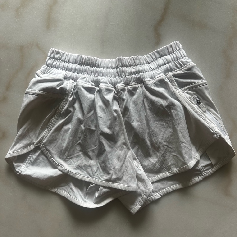 Lulu Lemon Women's White Athletic Shorts